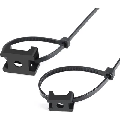 XHF Saddle-Type Zip Tie Mounts with Ties and Screws, thumbnail 3