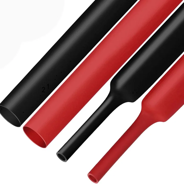 XHF 3:1 Heat Shrink Tubing, 4 ft Sticks, 1/2 in, Black, 4 ft
