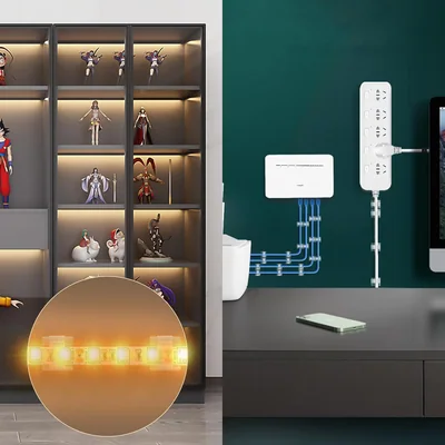 XHF Adhesive Wall Light Clips, thumbnail 5