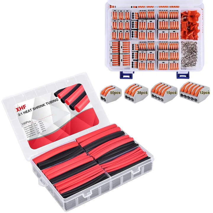 XHF Lever Wire Connector Assortment Kits, 115 pcs