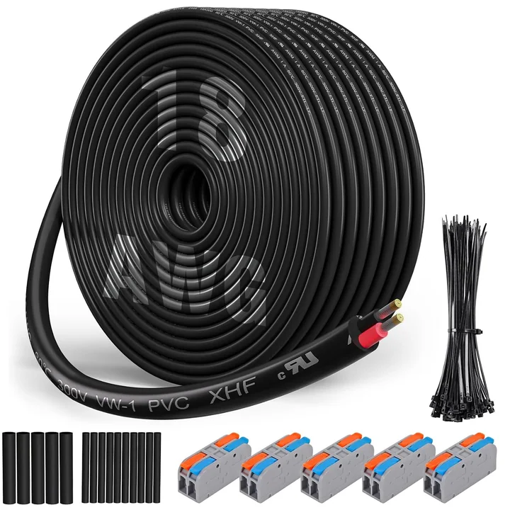 XHF 18 Gauge 2-Conductor Tinned Copper Wire, 200 ft