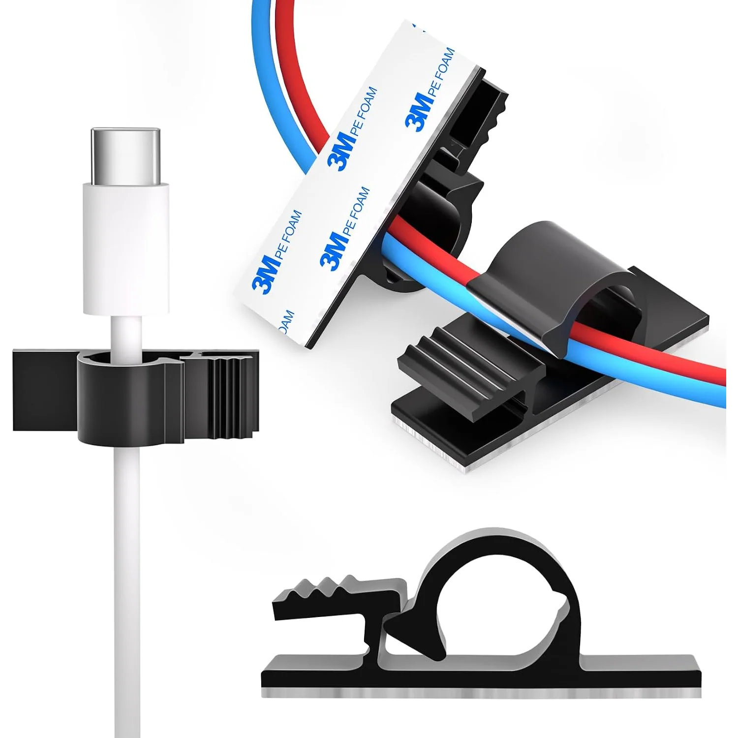 XHF Outdoor Adhesive Cable Wire Clips, picture 4