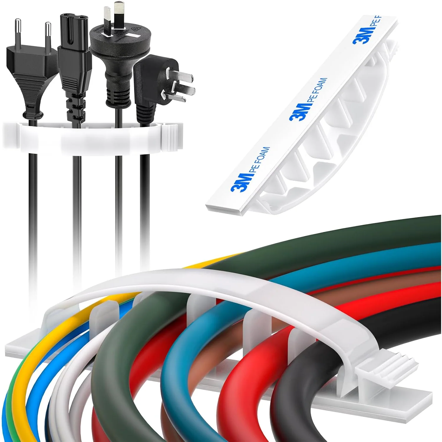 XHF Outdoor Adhesive Cable Wire Clips, picture 1